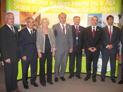 Signing ceremony - Memorandum of Cooperation between CBD and the Alpine Convention and Carpathian Convention Secretariat of the Convention on Biological Diversity