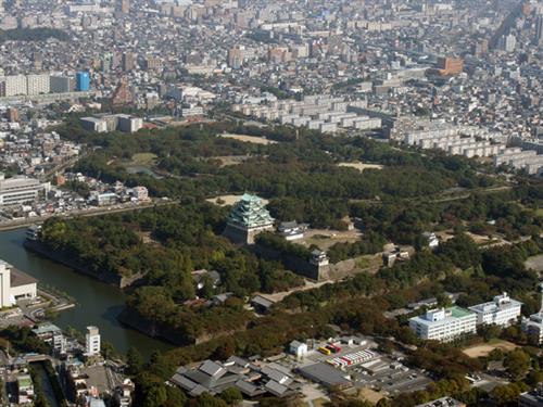 Nagoya Castle from air City of Nagoya