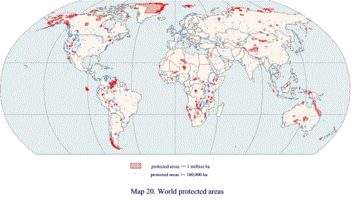 Map 20. World protected areas